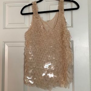 Vintage big sequin tank